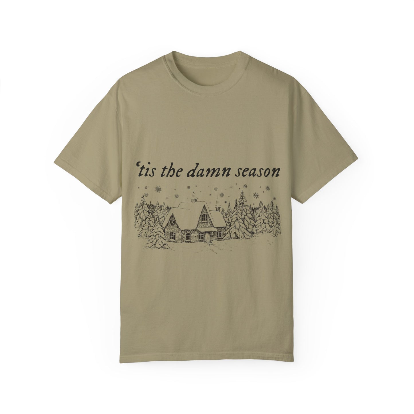 'Tis The Damn Season Unisex Comfort Colors T-Shirt - Cozy Holiday Vibes