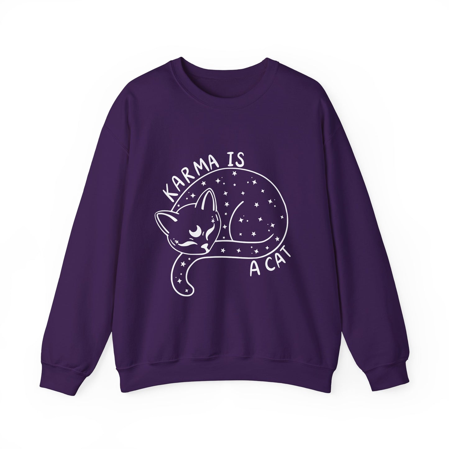 Karma Is A Cat Crewneck Sweatshirt