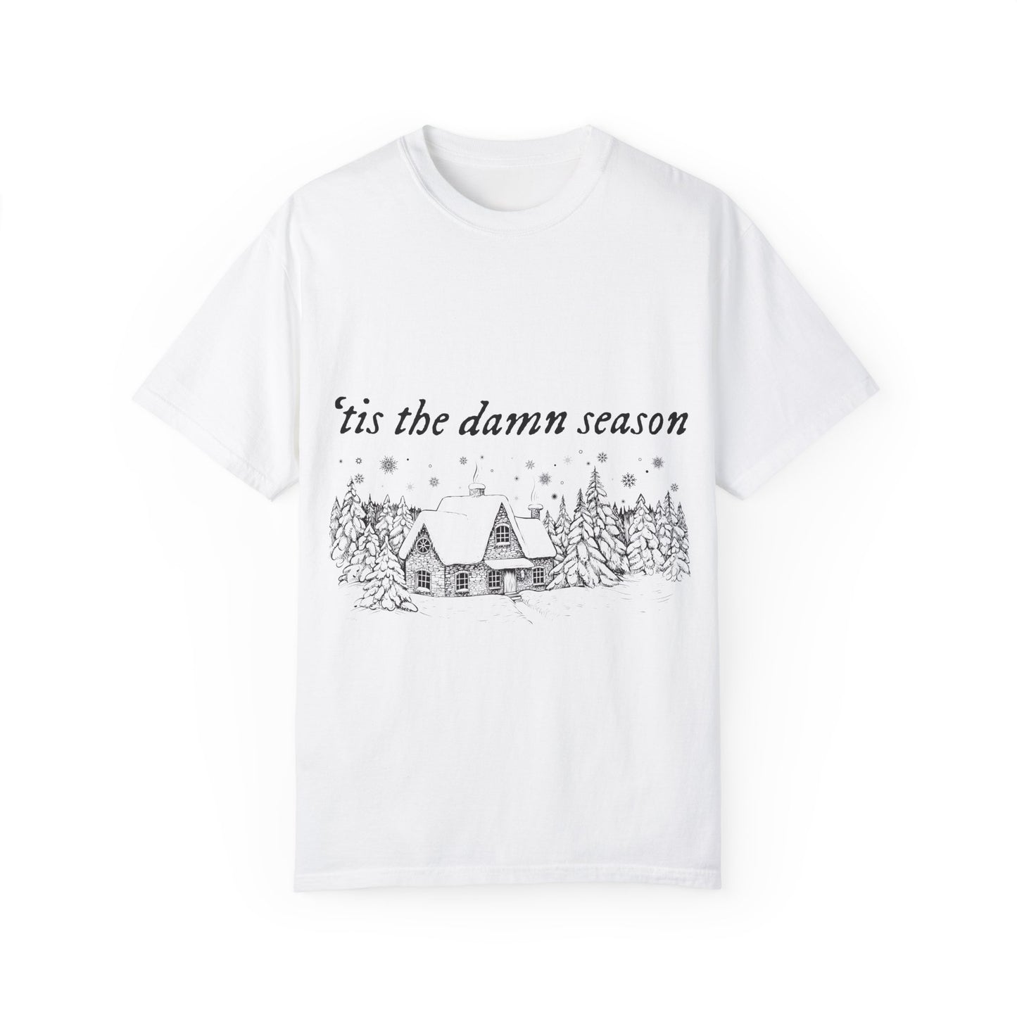 'Tis The Damn Season Unisex Comfort Colors T-Shirt - Cozy Holiday Vibes