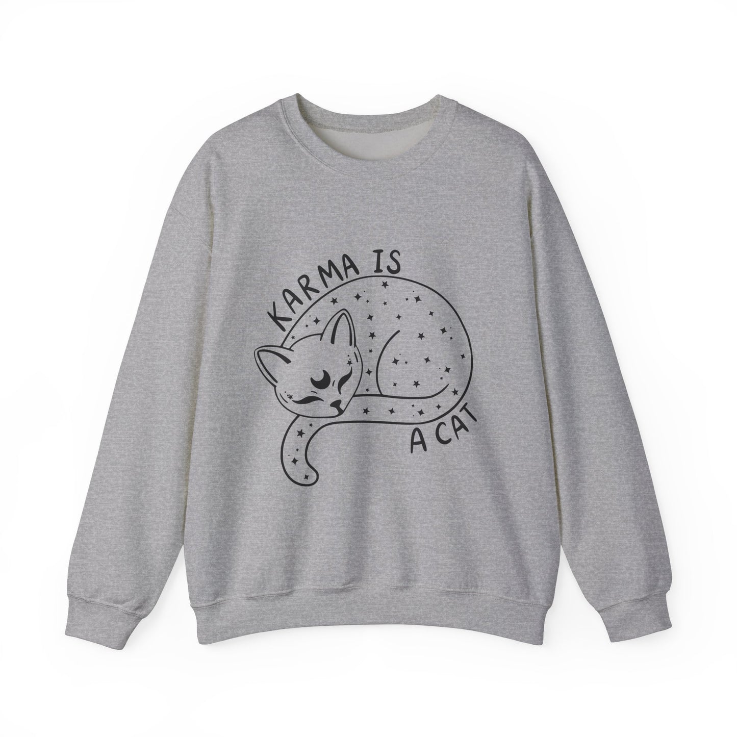 Karma Is A Cat Crewneck Sweatshirt