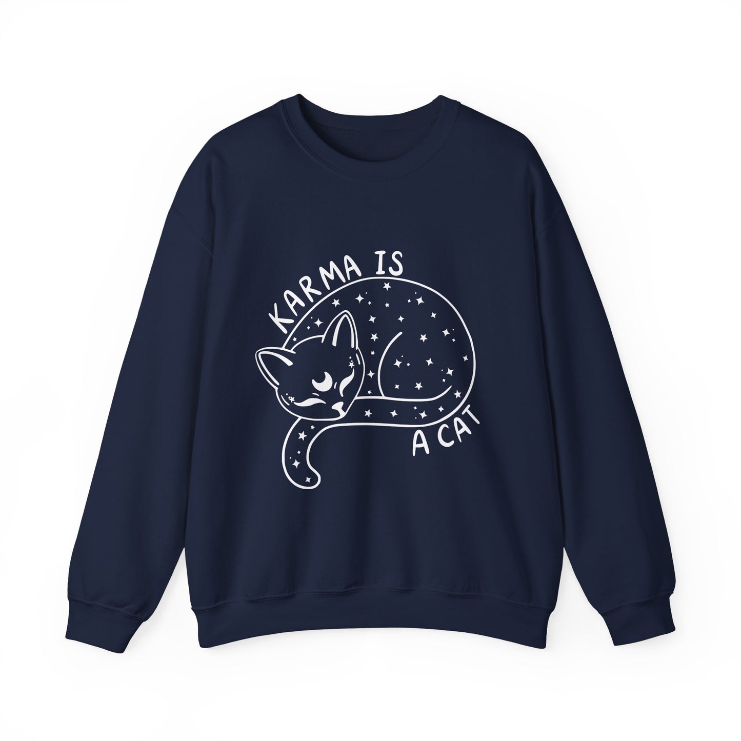 Karma Is A Cat Crewneck Sweatshirt