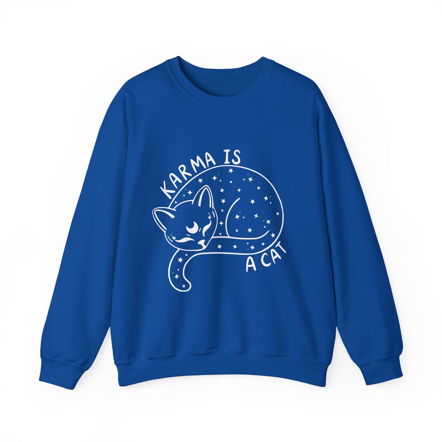 Karma Is A Cat Crewneck Sweatshirt