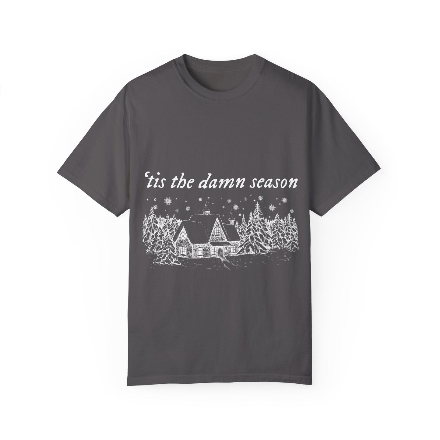 'Tis The Damn Season Unisex Comfort Colors T-Shirt - Cozy Holiday Vibes