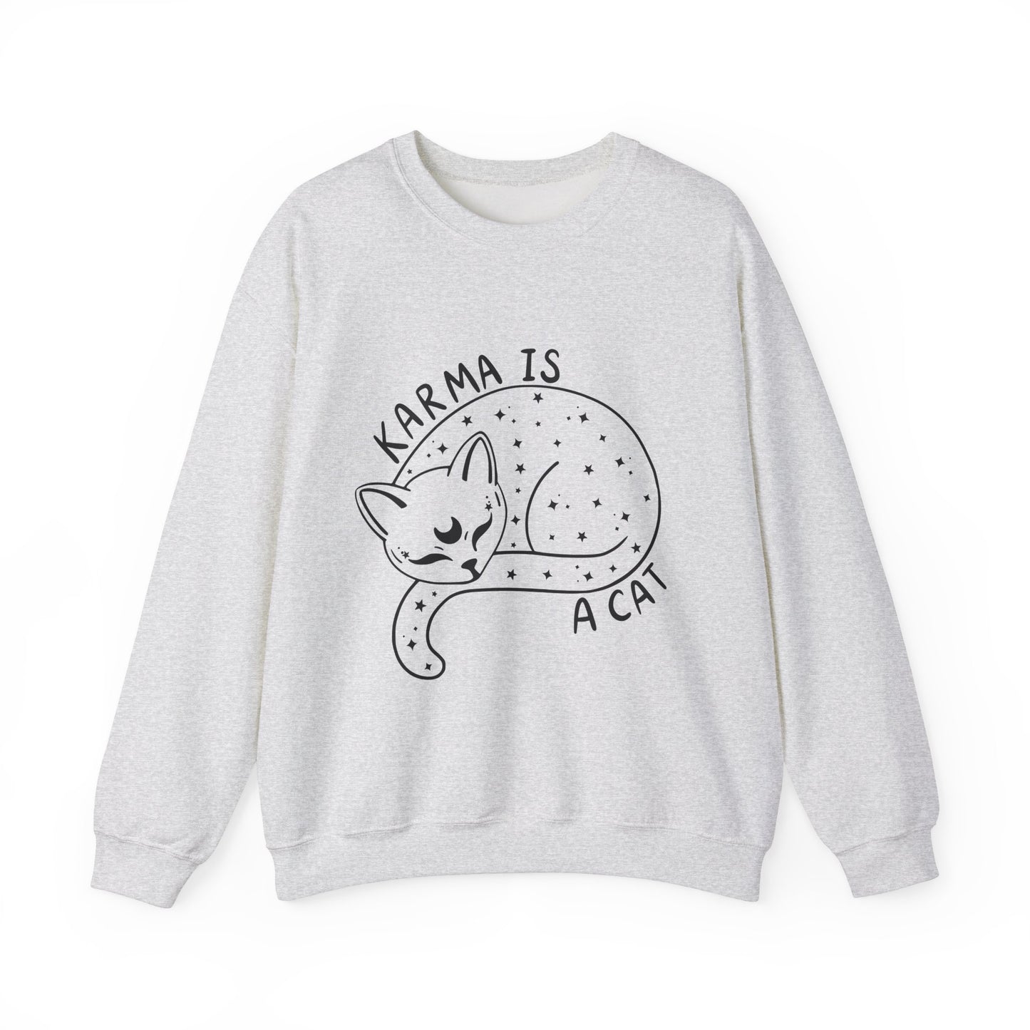 Karma Is A Cat Crewneck Sweatshirt