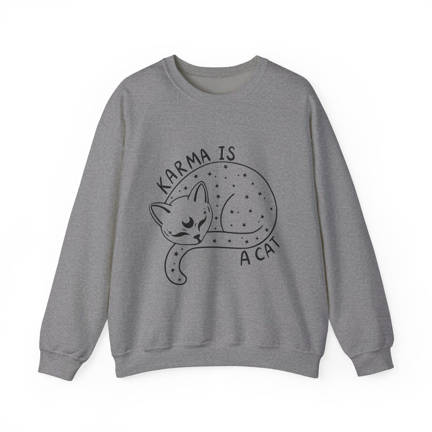 Karma Is A Cat Crewneck Sweatshirt