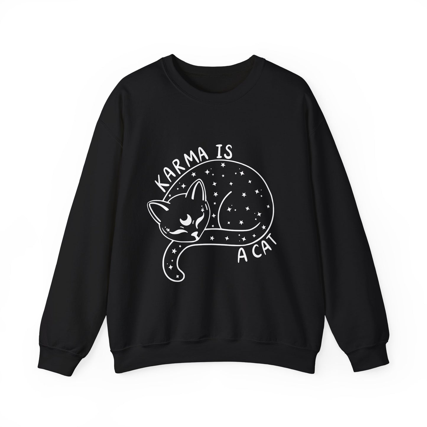 Karma Is A Cat Crewneck Sweatshirt