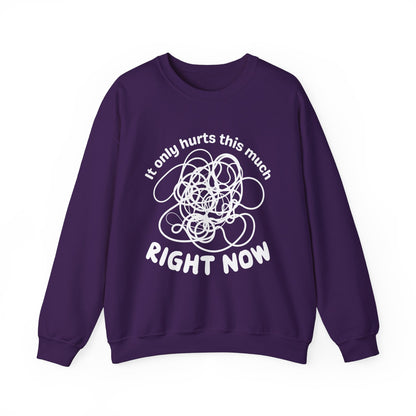 It Only Hurts This Much Right Now Crewneck Sweatshirt