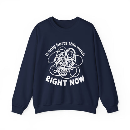 It Only Hurts This Much Right Now Crewneck Sweatshirt
