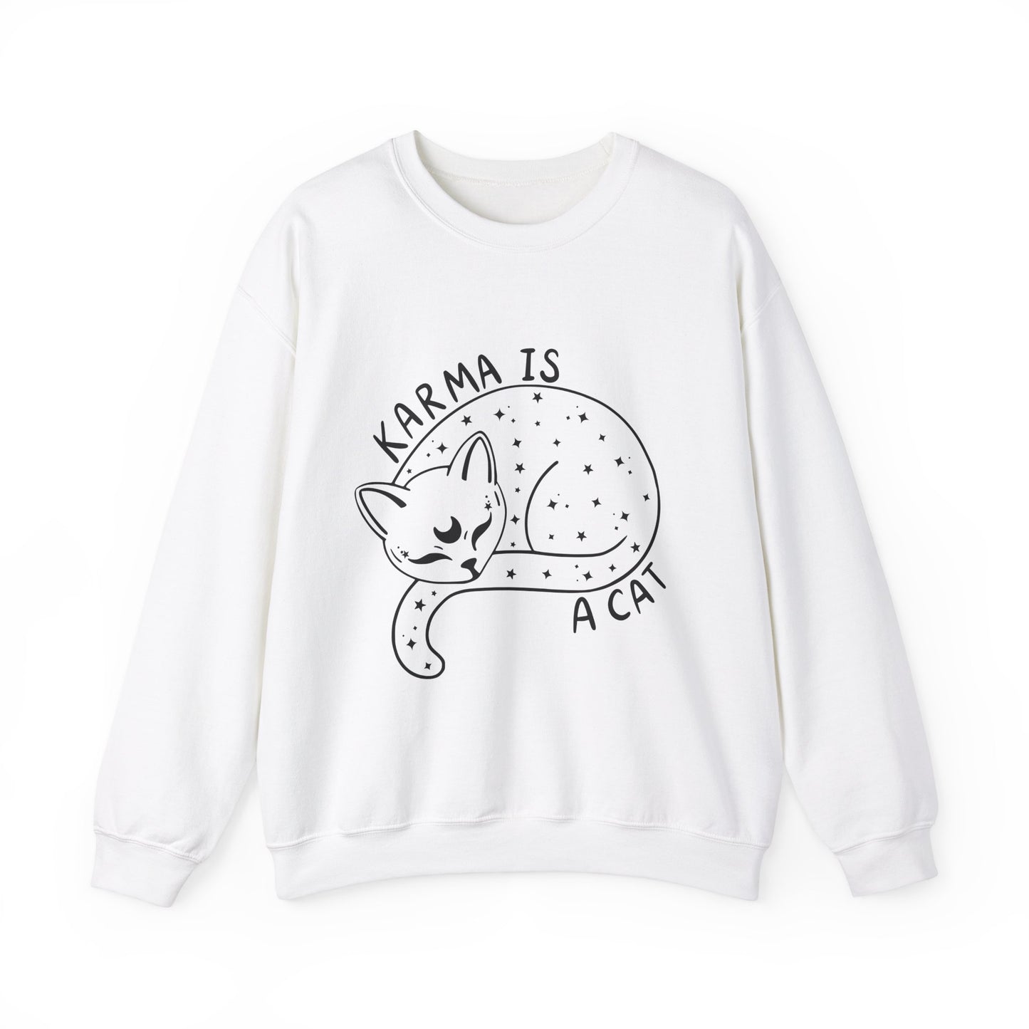 Karma Is A Cat Crewneck Sweatshirt