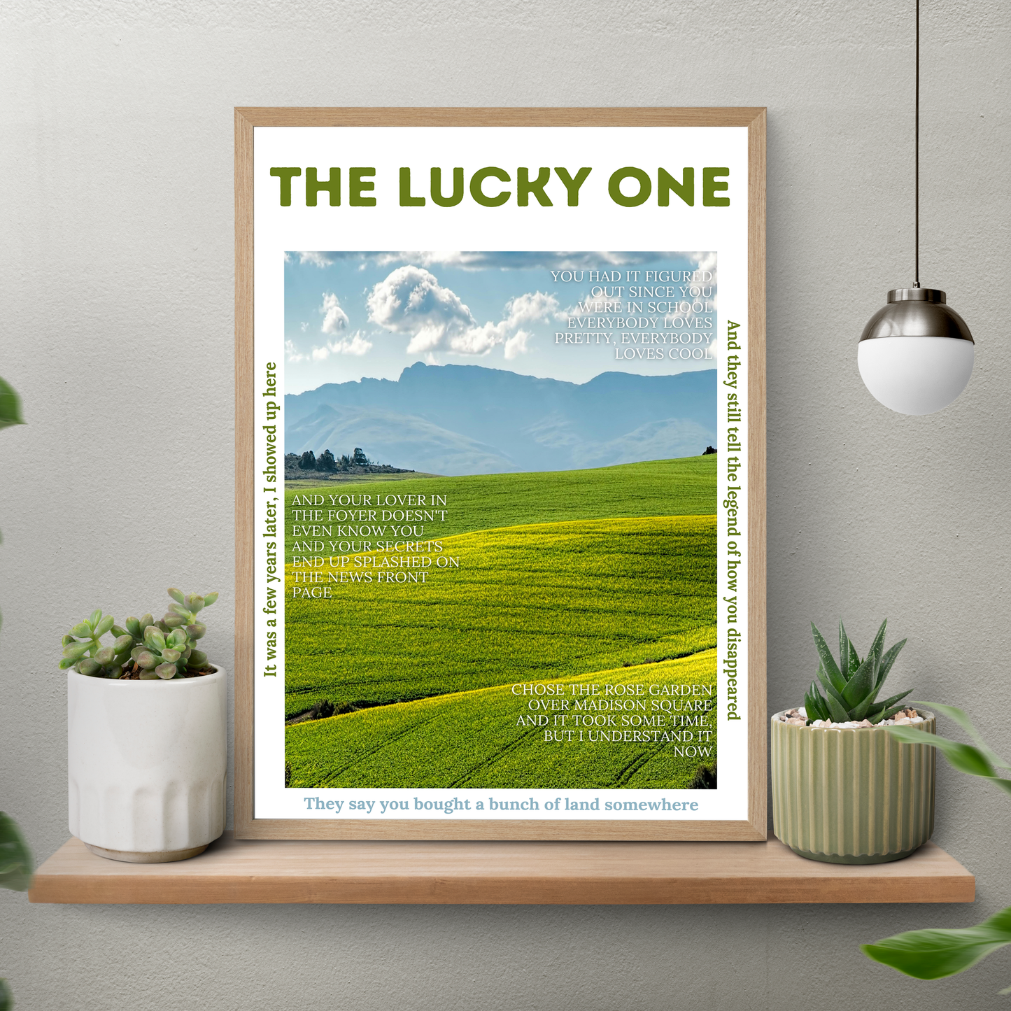 The Lucky One – Aesthetic Poster