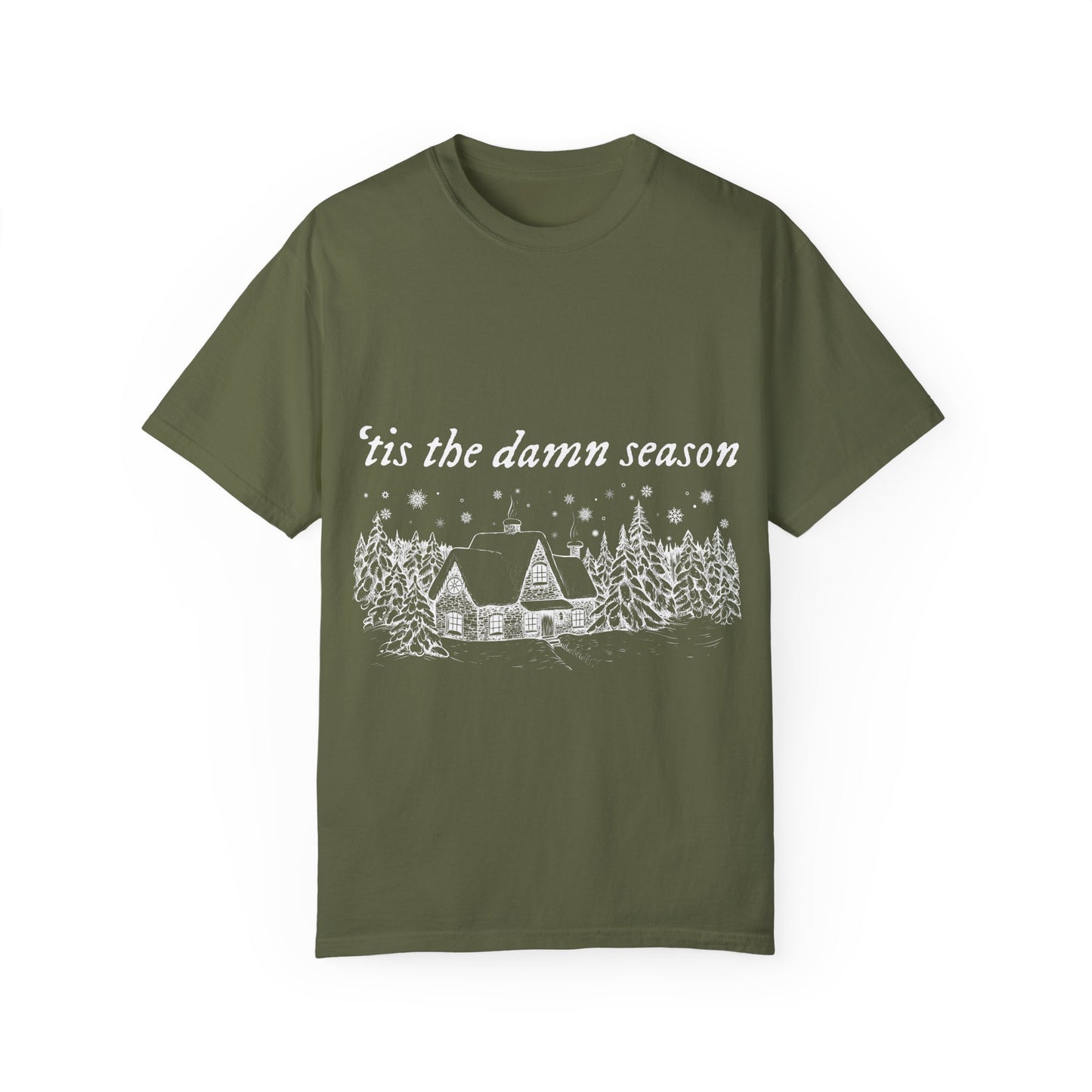 'Tis The Damn Season Unisex Comfort Colors T-Shirt - Cozy Holiday Vibes