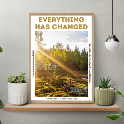 Everything Has Changed – Aesthetic Poster