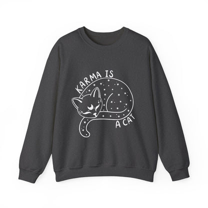 Karma Is A Cat Crewneck Sweatshirt