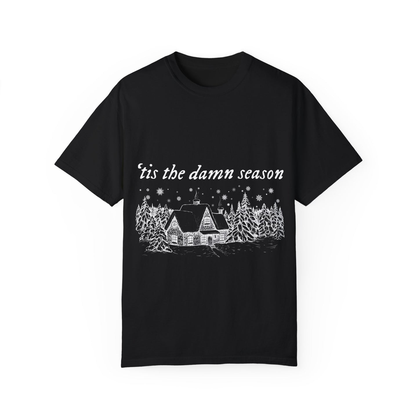 'Tis The Damn Season Unisex Comfort Colors T-Shirt - Cozy Holiday Vibes