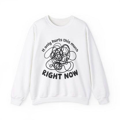 It Only Hurts This Much Right Now Crewneck Sweatshirt