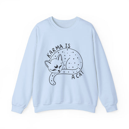 Karma Is A Cat Crewneck Sweatshirt
