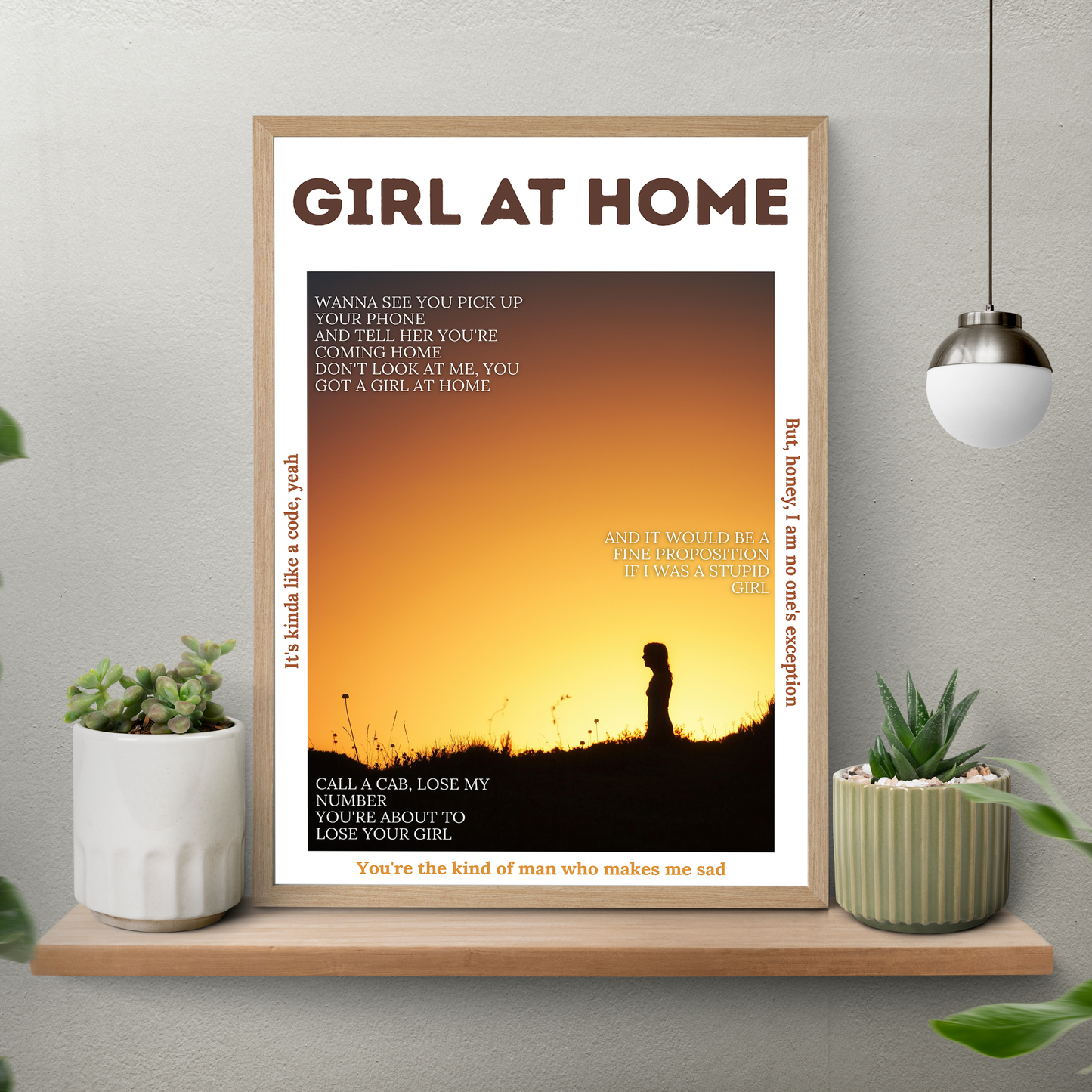 Girl At Home – Aesthetic Poster
