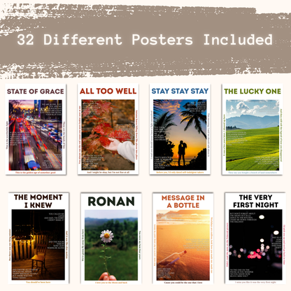 Red Aesthetic Posters – Bundle