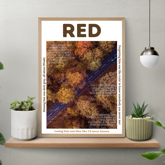Red (Single) – Aesthetic Poster