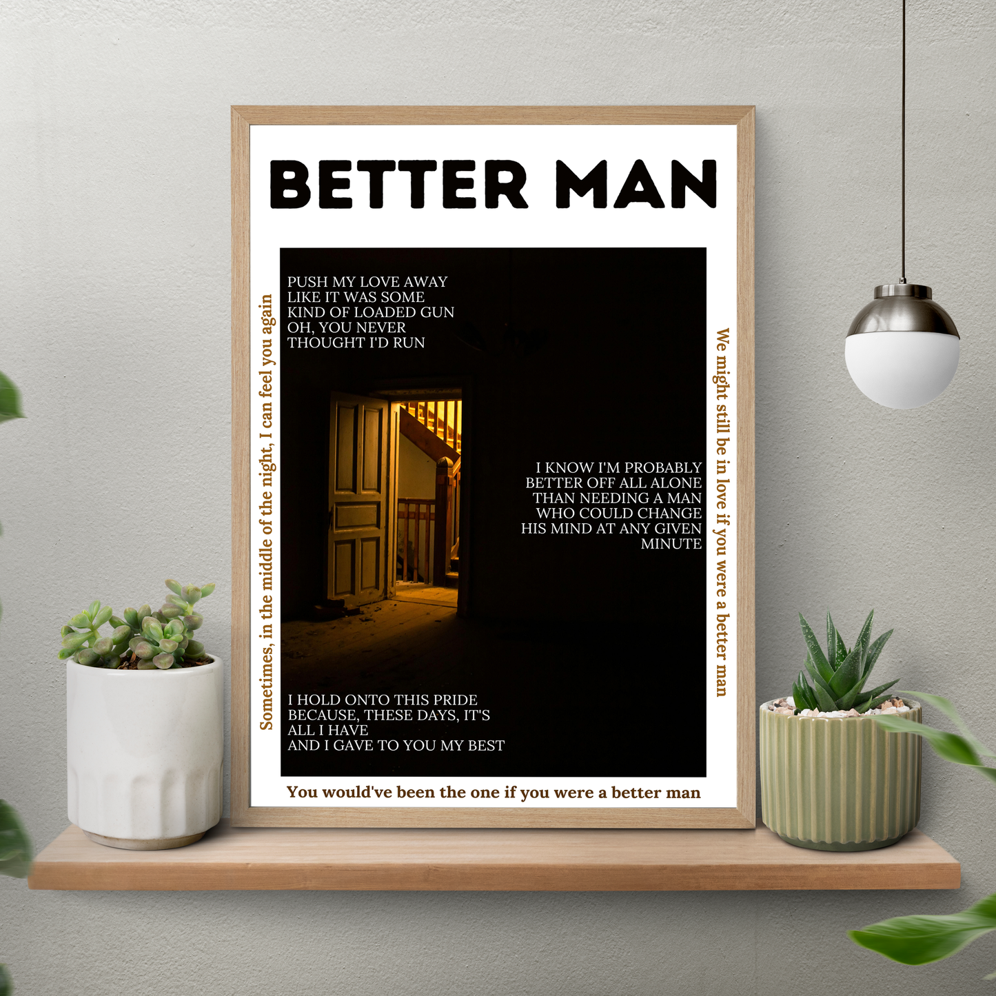 Better Man – Aesthetic Poster