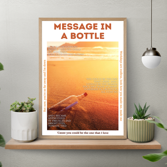 Message In A Bottle – Aesthetic Poster