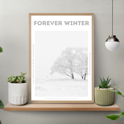 Forever Winter – Aesthetic Poster