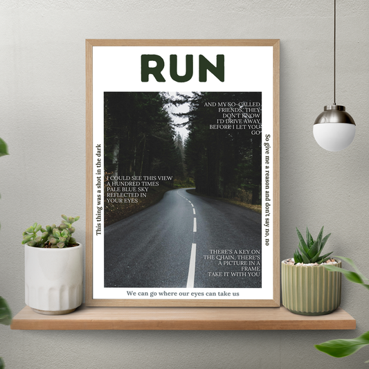 Run – Aesthetic Poster