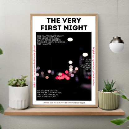 The Very First Night – Aesthetic Poster