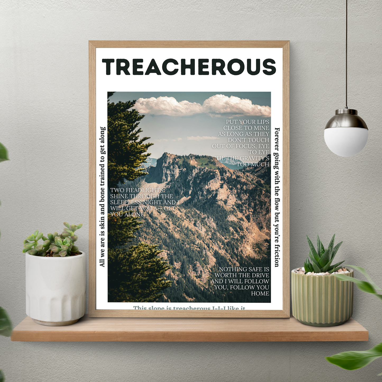 Treacherous – Aesthetic Poster