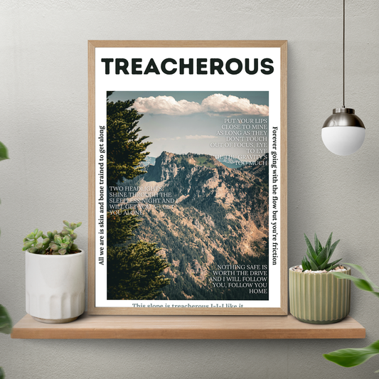 Treacherous – Aesthetic Poster