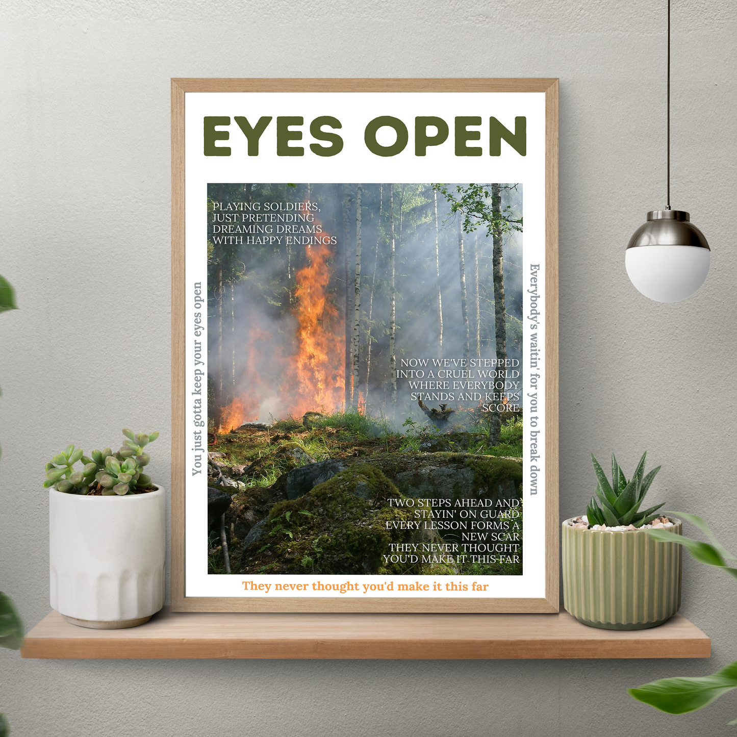 Eyes Open – Aesthetic Poster