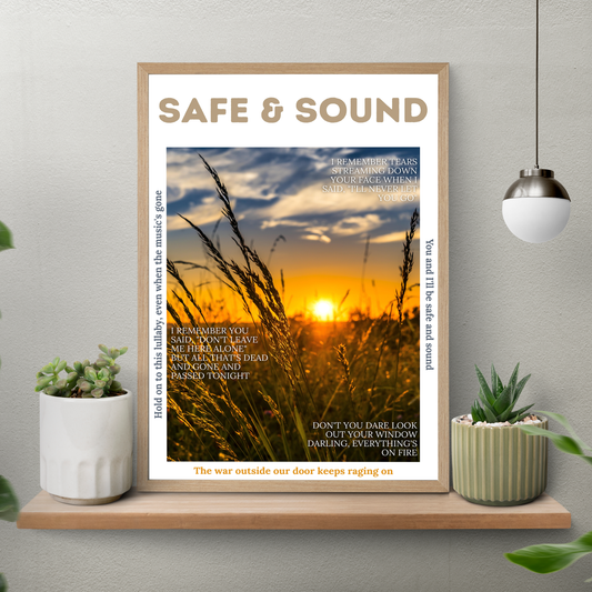 Safe & Sound – Aesthetic Poster