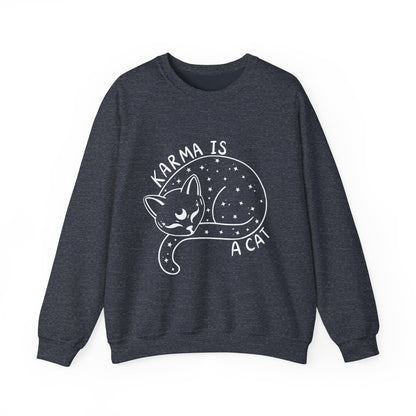 Karma Is A Cat Crewneck Sweatshirt