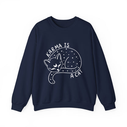 Karma Is A Cat Crewneck Sweatshirt