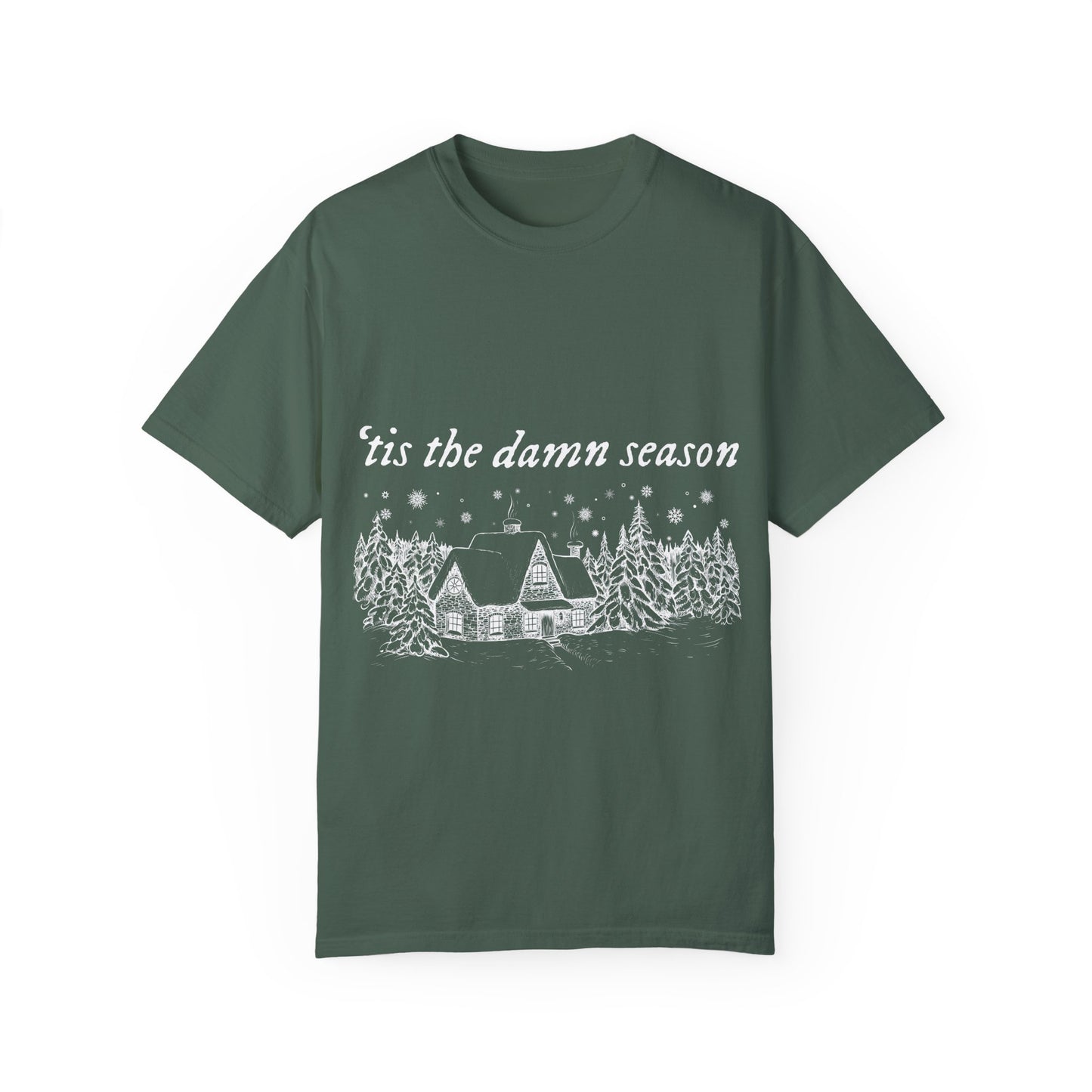 'Tis The Damn Season Unisex Comfort Colors T-Shirt - Cozy Holiday Vibes
