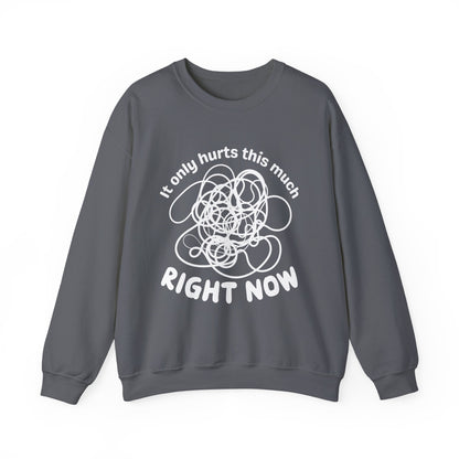 It Only Hurts This Much Right Now Crewneck Sweatshirt