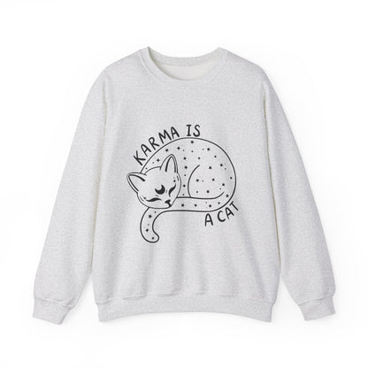 Karma Is A Cat Crewneck Sweatshirt