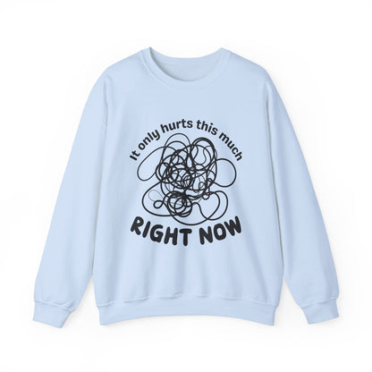It Only Hurts This Much Right Now Crewneck Sweatshirt