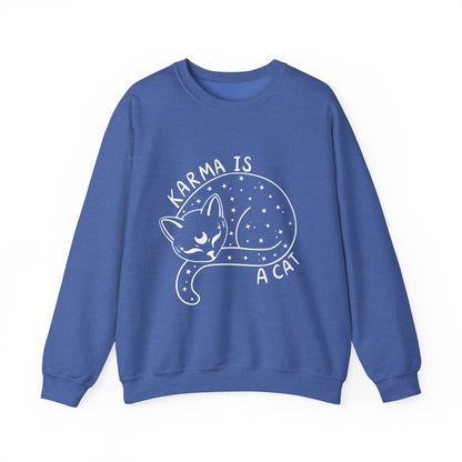 Karma Is A Cat Crewneck Sweatshirt