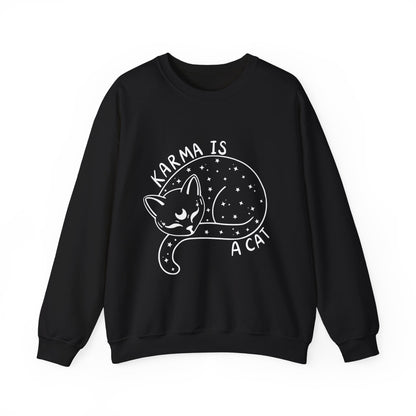 Karma Is A Cat Crewneck Sweatshirt