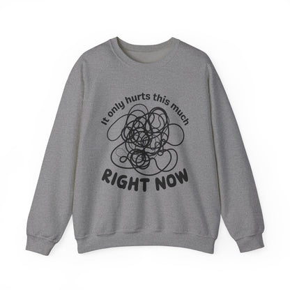 It Only Hurts This Much Right Now Crewneck Sweatshirt
